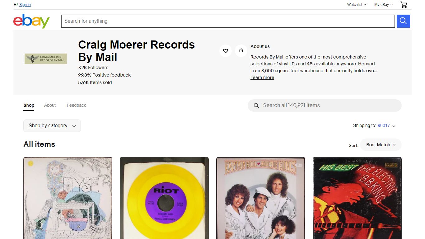 Craig Moerer Records By Mail | eBay Stores